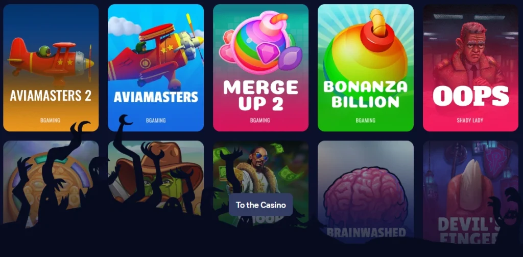Aperçu de la page affilié Casino Privé
